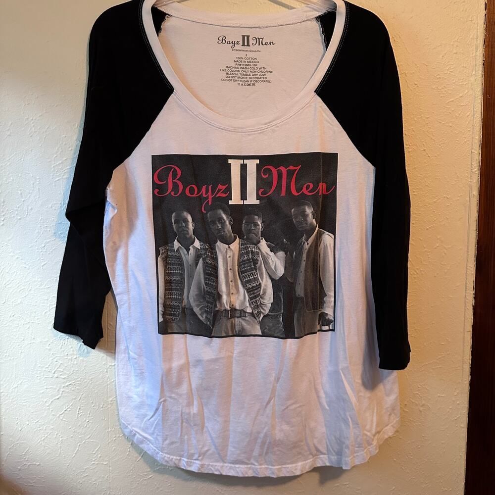 Boyz II Men Raglan Baseball Jersey Torrid Shirt - Size 2x